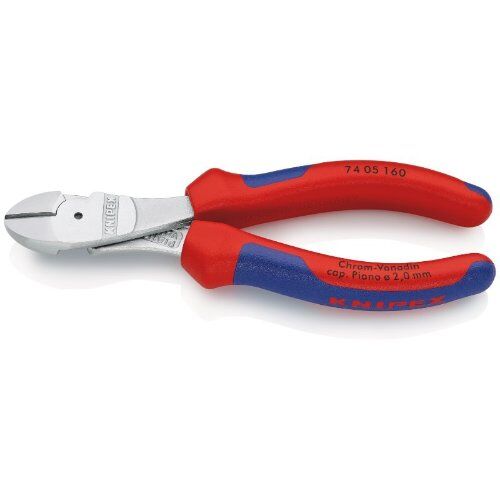  Schneidende Zangen Kraft-Seitenschneider KNIPEX 74 05 160 Kraft-Seitenschneider mit Mehrkomponenten-Hüllen verchromt 160 mm 12380477