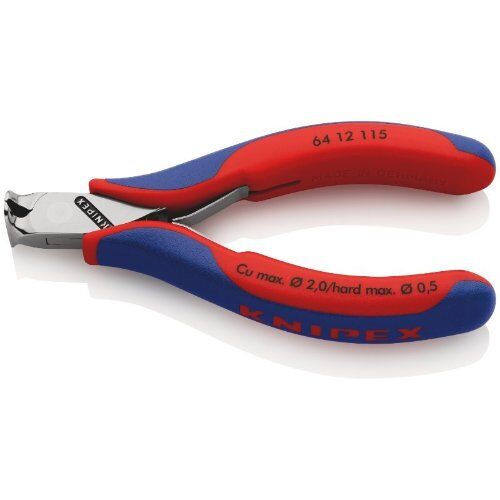  Elektronik-Vornschneider KNIPEX 64 12 115 Elektronik-Vornschneider mit Mehrkomponenten-Hüllen 115 mm 12380499