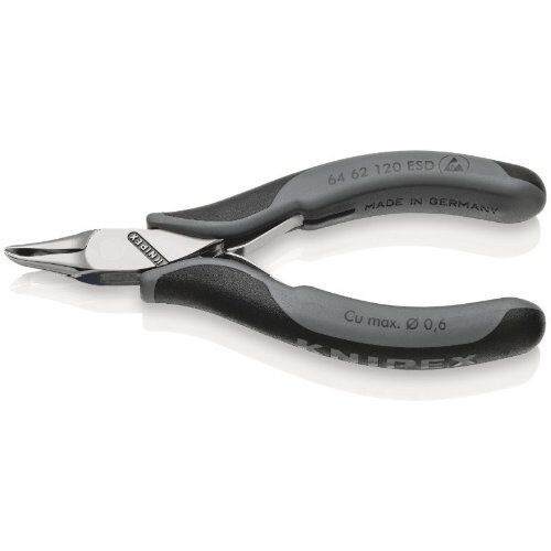  Elektronik-Vornschneider ESD KNIPEX 64 62 120 ESD Elektronik-Vornschneider ESD mit Mehrkomponenten-Hüllen 120 mm 12380508