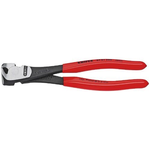  Schneidende Zangen Kraft-Vornschneider KNIPEX 67 01 160 Kraft-Vornschneider mit Kunststoff überzogen schwarz atramentiert 160 mm 12380513