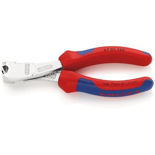  Schneidende Zangen Kraft-Vornschneider KNIPEX 67 05 140 Kraft-Vornschneider mit Mehrkomponenten-Hüllen verchromt 140 mm 12380516