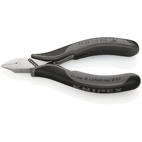  Elektronik-Seitenschneider ESD KNIPEX 77 52 115 ESD Elektronik-Seitenschneider ESD mit Mehrkomponenten-Hüllen 115 mm 12380571