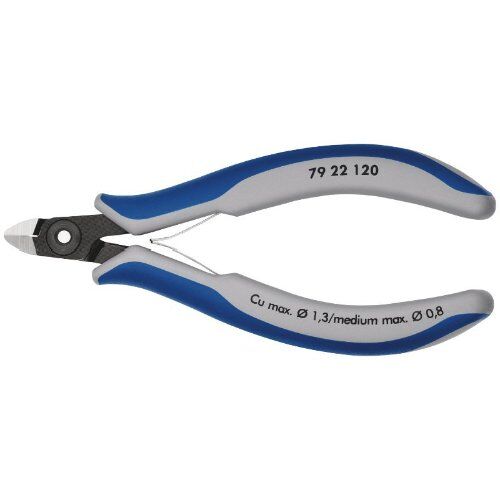  Präzisions-Elektronik-Seitenschneider KNIPEX 79 22 120 Präzisions-Elektronik-Seitenschneider mit Mehrkomponenten-Hüllen brüniert 120 mm 12380621
