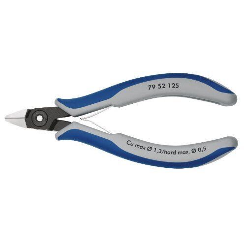  Präzisions-Elektronik-Seitenschneider KNIPEX 79 52 125 Präzisions-Elektronik-Seitenschneider mit Mehrkomponenten-Hüllen brüniert 125 mm 12380612