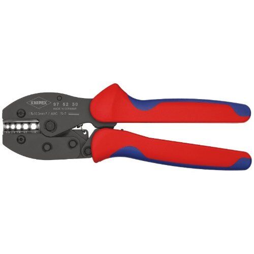  KNIPEX PreciForce® Crimpzangen KNIPEX 97 52 30 SB PreciForce® Crimpzange mit Mehrkomponenten-Hüllen brüniert 220 mm 12380748