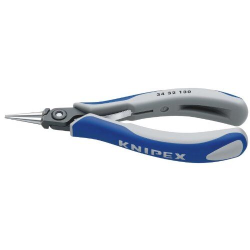  Präzisions-Elektronik-Greifzangen KNIPEX 34 32 130 Präzisions-Elektronik-Greifzange mit Mehrkomponenten-Hüllen brüniert 135 mm 12380895