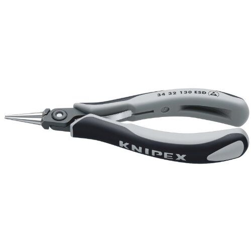  Präzisions-Elektronik-Greifzangen ESD KNIPEX 34 32 130 ESD Präzisions-Elektronik-Greifzange ESD mit Mehrkomponenten-Hüllen brüniert 135 mm 12380888