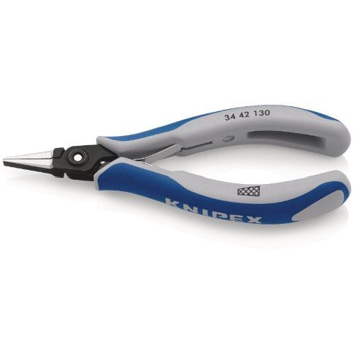  Präzisions-Elektronik-Greifzangen KNIPEX 34 42 130 Präzisions-Elektronik-Greifzange mit Mehrkomponenten-Hüllen brüniert 130 mm 12380898