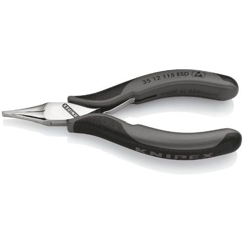  Elektronik-Greifzangen ESD KNIPEX 35 12 115 ESD Elektronik-Greifzange ESD mit Mehrkomponenten-Hüllen 115 mm 12380891