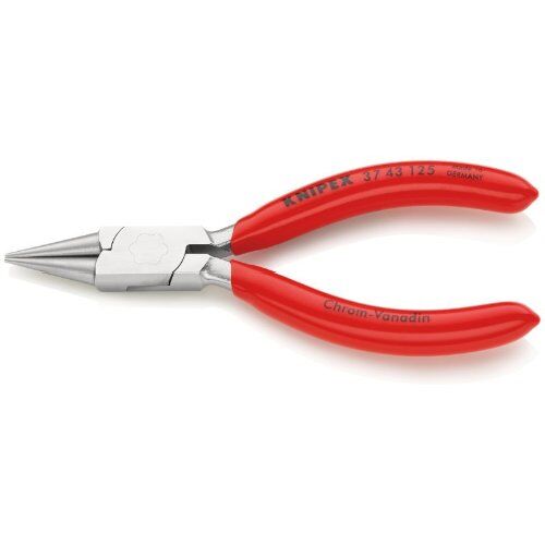  Greifzangen für Feinmechanik KNIPEX 37 43 125 Greifzange für Feinmechanik mit Kunststoff überzogen verchromt 125 mm 12380921