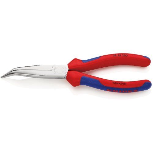  Mechanikerzangen KNIPEX 38 25 200 Mechanikerzange mit Mehrkomponenten-Hüllen verchromt 200 mm 12380929