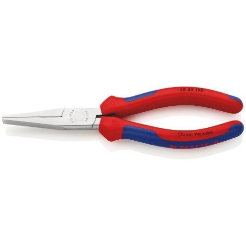 Mechanikerzangen KNIPEX 38 45 190 Mechanikerzange mit Mehrkomponenten-Hüllen verchromt 190 mm 12380930