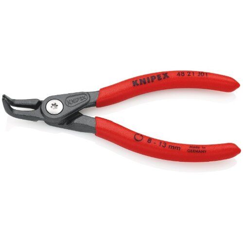  Präzisions-Sicherungsringzangen für Innenringe in Bohrungen KNIPEX 48 21 J01 Präzisions-Sicherungsringzange für Innenringe in Bohrungen mit rutschhemmendem Kunststoff überzogen grau atramentiert 130 mm 12381124