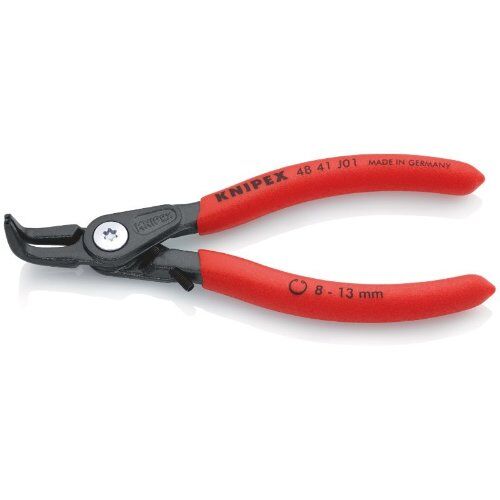  Präzisions-Sicherungsringzangen für Innenringe in Bohrungen KNIPEX 48 41 J01 Präzisions-Sicherungsringzange für Innenringe in Bohrungen mit rutschhemmendem Kunststoff überzogen grau atramentiert 130 mm 12381123
