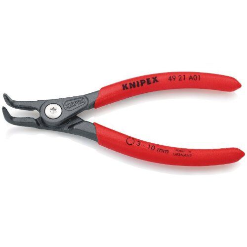 Präzisions-Sicherungsringzangen für Außenringe auf Wellen KNIPEX 49 21 A01 Präzisions-Sicherungsringzange für Außenringe auf Wellen mit rutschhemmendem Kunststoff überzogen grau atramentiert 130 mm 12381133