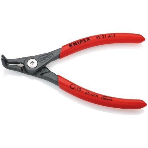  Präzisions-Sicherungsringzangen für Außenringe auf Wellen KNIPEX 49 21 A11 Präzisions-Sicherungsringzange für Außenringe auf Wellen mit rutschhemmendem Kunststoff überzogen grau atramentiert 130 mm 12381149