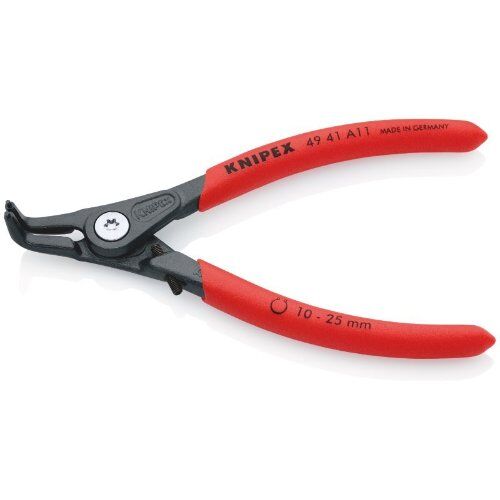  Präzisions-Sicherungsringzangen für Außenringe auf Wellen KNIPEX 49 41 A11 Präzisions-Sicherungsringzange für Außenringe auf Wellen mit rutschhemmendem Kunststoff überzogen grau atramentiert 130 mm 12381150