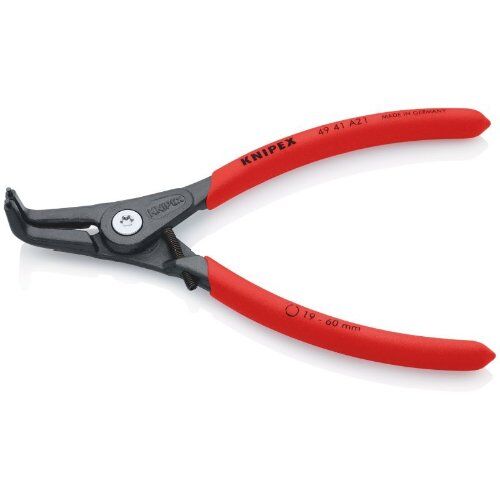  Präzisions-Sicherungsringzangen für Außenringe auf Wellen KNIPEX 49 41 A21 Präzisions-Sicherungsringzange für Außenringe auf Wellen mit rutschhemmendem Kunststoff überzogen grau atramentiert 165 mm 12381142