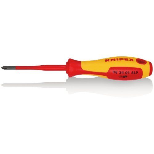  Schraubendreher (Slim) PlusMinus Phillips® KNIPEX 98 24 01 SLS Schraubendreher (Slim) PlusMinus Phillips® isolierender Mehrkomponenten-Griff, VDE-geprüft brüniert 187 mm 12381395