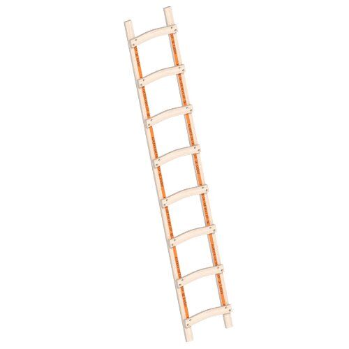  Layher Steigtechnik Leitern Holzdachdeckerleiter 8 Sprossen aus stabilem Holz; Länge 2.30 m 12405367