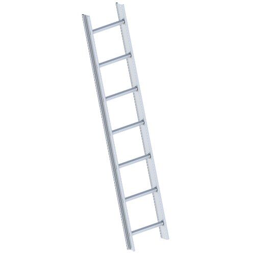  Layher Steigtechnik Leitern Dachleiter TOPIC 7 Sprossen in Aluminium natur; gem. DIN 18160-5; Länge 1.96 m 12405344