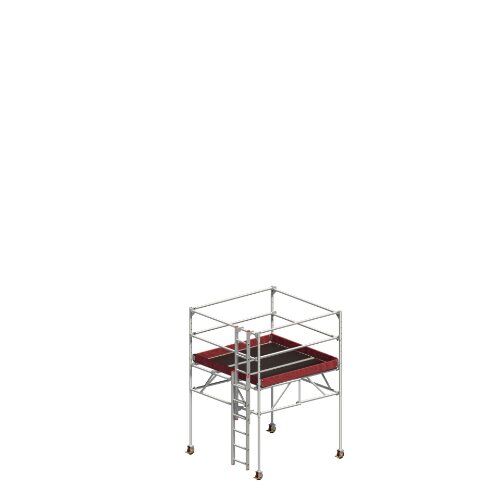 Layher Steigtechnik Fahrgerüste STARO Rollbock, kompaktes, fahrbares Gerüst; Gerüsthöhe 1,89 m bis 2,78 m 12405488