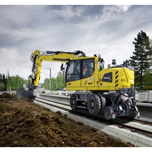  Mobilbagger Erdbewegung / zw Liebherr A 924 Rail Litronic 12463015