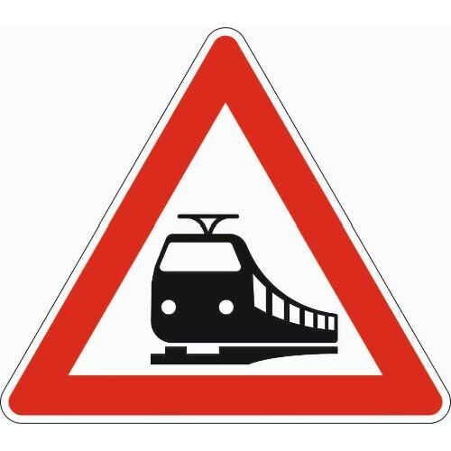  Gefahrenzeichen Verkehrszeichen 151 Bahnübergang, SL 900 mm, Alu 2 mm, RA2 12357070