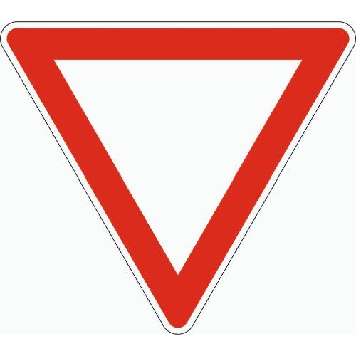  Verkehrsschilder und Straßenschilder ADCO Verkehrszeichen 205 Vorfahrt gewähren, SL 900 mm, Alu 2 mm, RA2 12355900