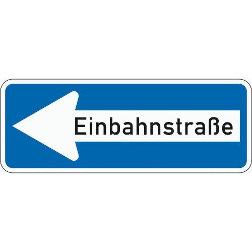  Vorschriftzeichen Verkehrszeichen 220-10 Einbahnstraße linksweisend 300x800 mm, Alu 2 mm, RA1 12356638