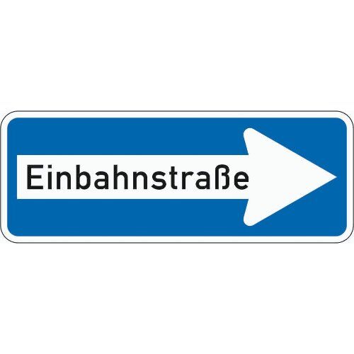  Vorschriftzeichen Verkehrszeichen 220-20 Einbahnstraße rechtsweisend 300x800 mm, Alu 2 mm, RA1 12356362