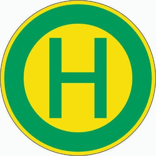  Vorschriftzeichen Verkehrszeichen 224 Haltestelle, Ø 420 mm, Alu 2 mm, RA2 12356082