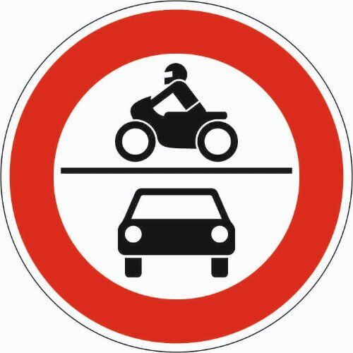  Verkehrsschilder und Straßenschilder ADCO Verkehrszeichen 260 Verbot f. Kraftfahrzeuge, Ø 600 mm, Alu 2 mm, RA2 12355889