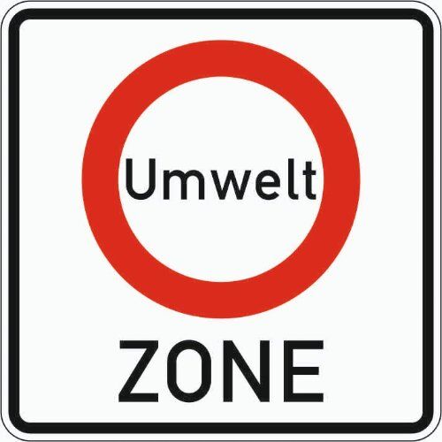  Vorschriftzeichen Verkehrszeichen 270-1 Beginn einer Verkehrsverbotszone z. Vermind. schädlicher Luftverunreinig. 840x840 mm, Alu 2 mm, RA1 12356037