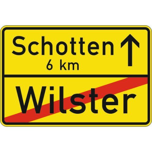  Richtzeichen Verkehrszeichen 311 Ortstafel Rückseite 600x900mm, Alu 2mm, RA2 12359964