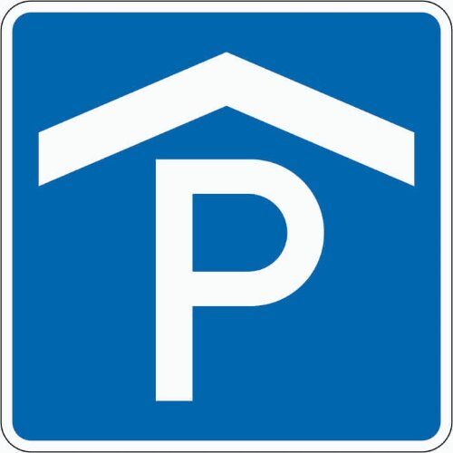  Richtzeichen Verkehrszeichen 314-50 Parkhaus, Parkgarage 420x420mm, Alu 2mm, RA2 12359663