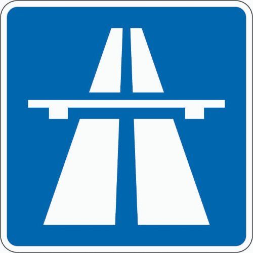  Richtzeichen Verkehrszeichen 330-1 Autobahn 600x600mm, Alu 2mm, RA2 12359768