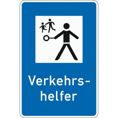  Richtzeichen Verkehrszeichen 356 Verkehrshelfer 900x600mm, Alu 2mm, RA3 12358886