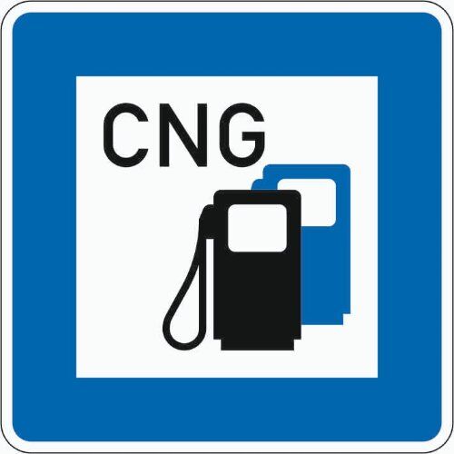  Richtzeichen Verkehrszeichen 365-54 Tankstelle m. Erdgas 600x600mm, Alu 3mm, RA2 12359170