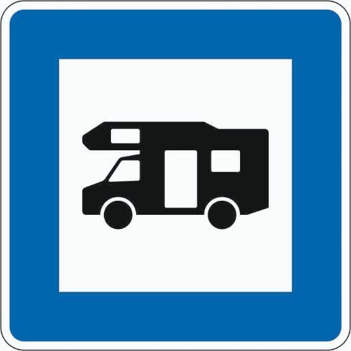  Richtzeichen Verkehrszeichen 365-67 Wohnmobilplatz 600x600mm, Alu 2mm, RA1 12359890