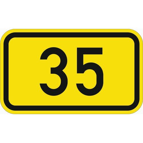  Richtzeichen Verkehrszeichen 401 Bundesstraßen 250x420mm, Alu 2mm, RA2 12359006