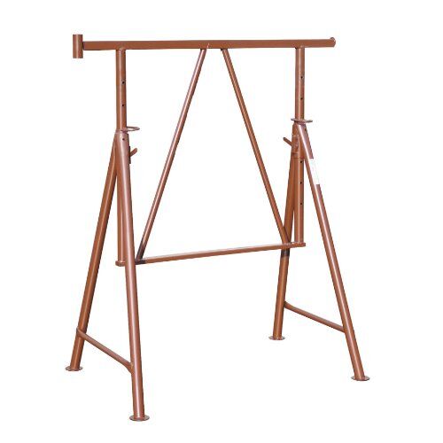  Stahlrohr-Gerückbock müba-Stahlrohr-Gerüstbock,1,50 m breit, Höhenverstellbar von 1,20 - 1,95 m, Tragfähigkeit 1200kg, lackiert 12444269