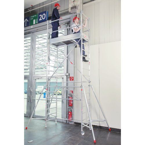  Alu-Rollgerüst Typ Boy 1, Boy 2, Boy 3 müba-Alu-Rollgerüst Typ Boy 2, Arbeitshöhe 5,8 m, mit Durchstiegsklappe und Aufstockung 12444776
