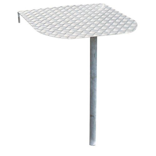  Eingangsschleusen müba-Tisch für Eingangsschleuse mit Standfuß, Auflagefläche 0,75 x 0,75 m, Höhe 0,92 m 12444564