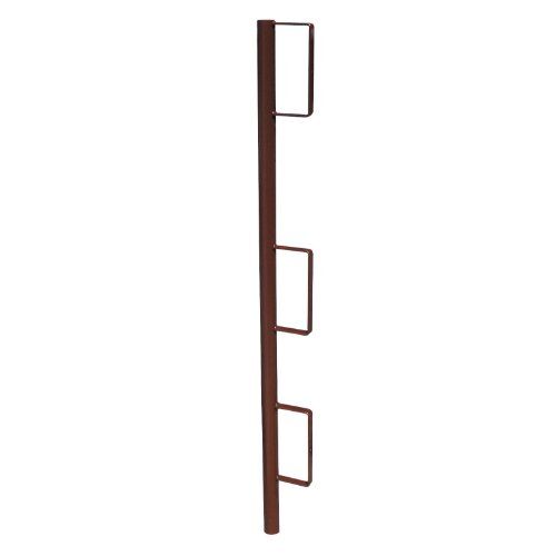  Geländerpfosten müba-Geländerpfosten zum Einstecken mit geschlossenen Bretthaltern, Länge 119 cm, Rohr-Ø 38 mm, lackiert 12444353