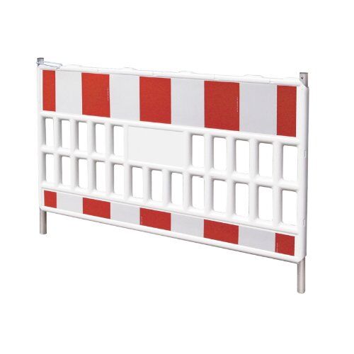  Kunststoff-Schrankenzäune müba-Kunststoff-Schrankenzaun, Länge 2,40 m, Höhe 1,00 m mit Folie RA 1/A 12444579