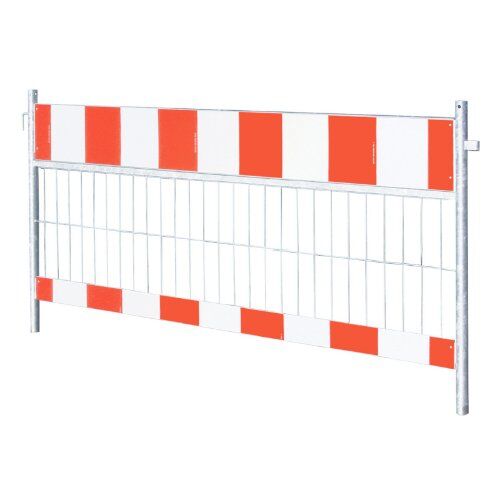 Schrankenzäune müba-Schrankenzaun, Länge 2,40 m,  Höhe 1,00 m mit Folie RA 1/A, Stahl verzinkt 12444588