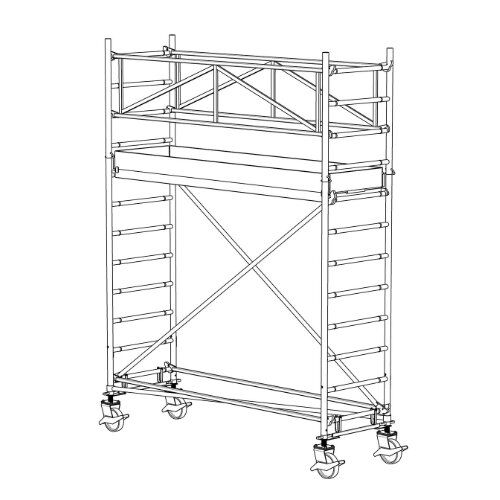  Typ 70/X-250 müba-Alu-Fahrgerüst Typ 70/2-250, Arbeitshöhe 4,40 m 12444765