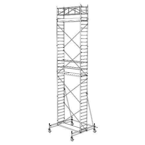 Typ 70/X-250 müba-Alu-Fahrgerüst Typ 70/8-250, Arbeitshöhe 10,65 m 12444772