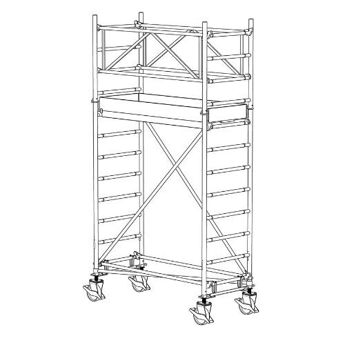  Typ 70/X-180 müba-Alu-Fahrgerüst Typ 70/3-180, Arbeitshöhe 5,65 m 12444761
